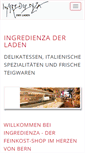 Mobile Screenshot of ingredienzabern.ch